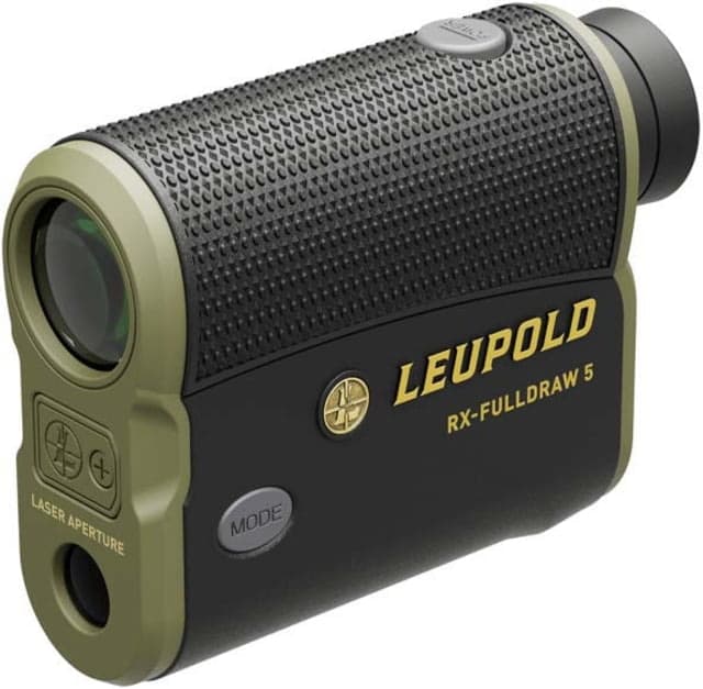 Leupold RX-FullDraw 5 archery rangefinder, black and green